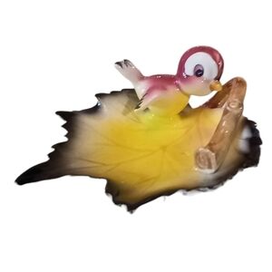 Vintage Kitch Bird & Leaf Home Decor